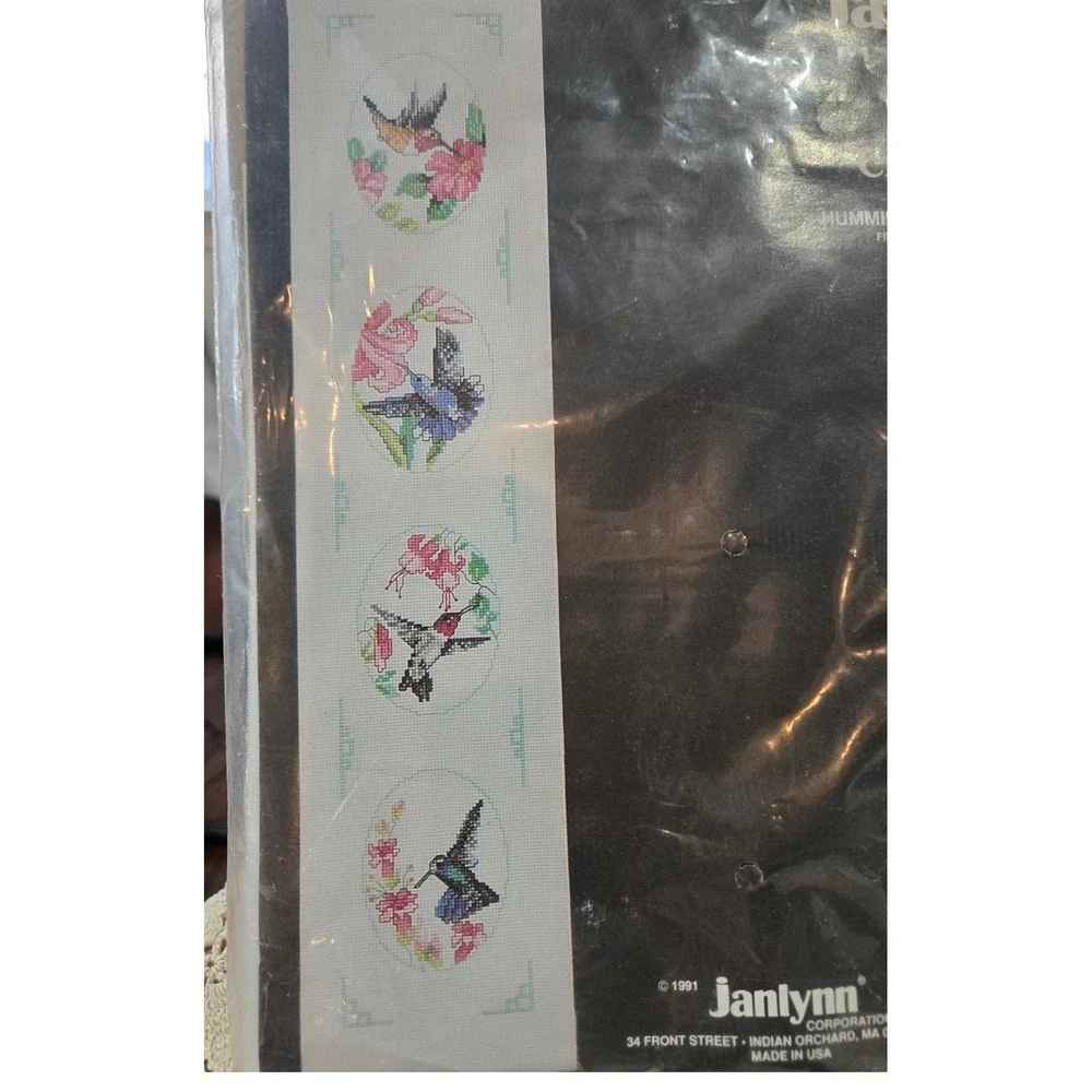 Janlynn Hummingbirds Bell Pull Counted Cross‎ Stitch Kit 125-01 Vintage 1991 NEW